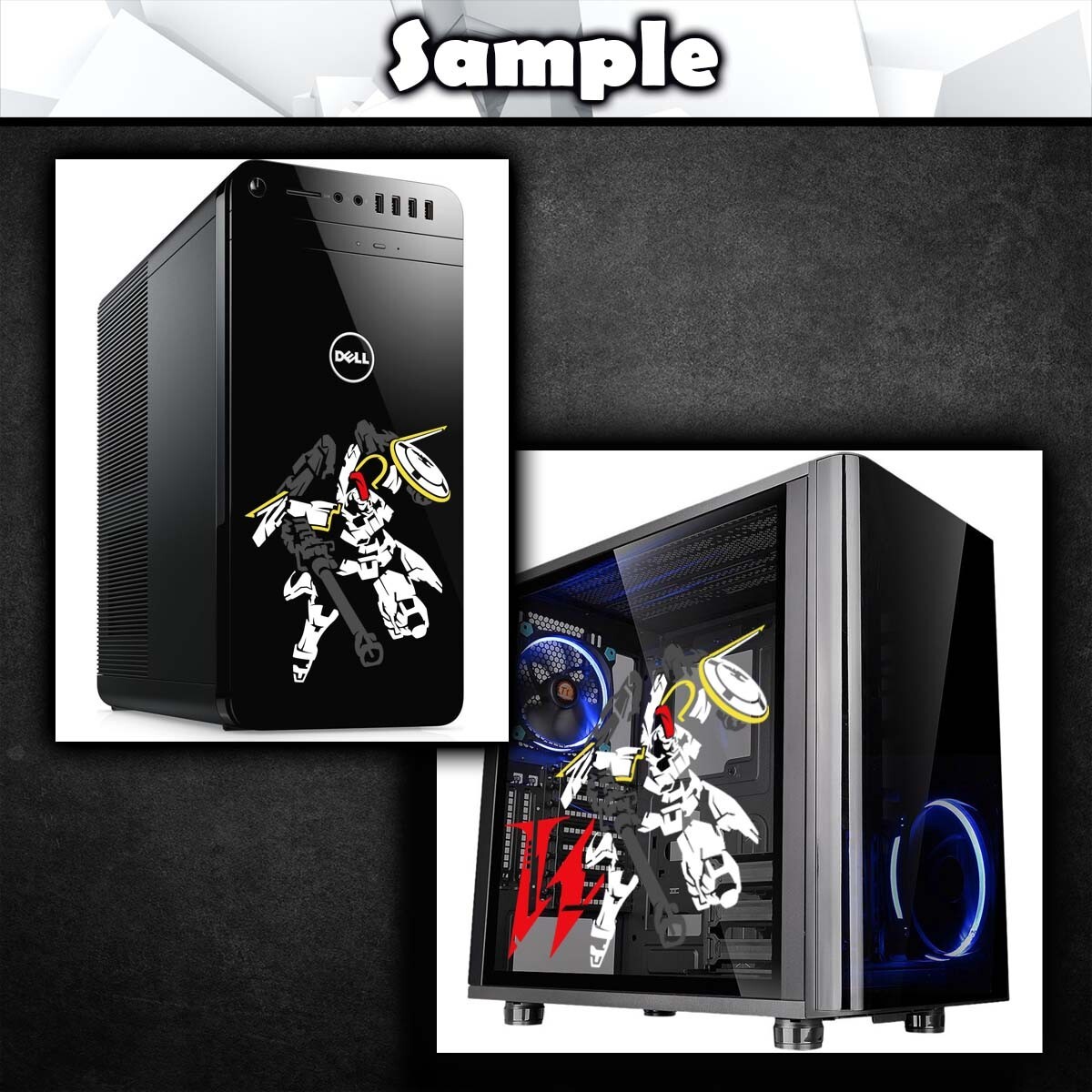 Tallgeese Vinyl Decal Sticker (Anime Mecha Mech Car Laptop PC Tower Decor)