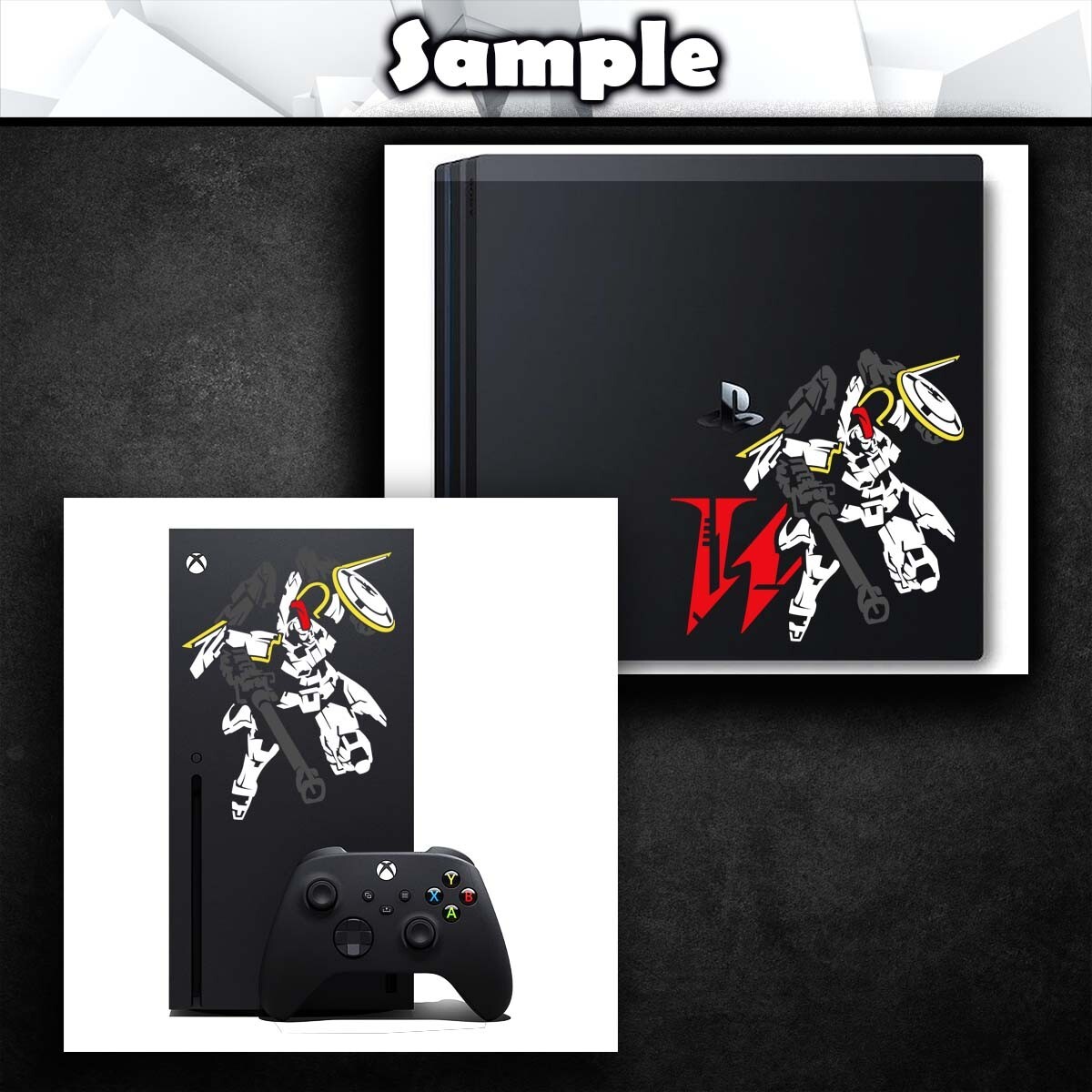 Tallgeese Vinyl Decal Sticker (Anime Mecha Mech Car Laptop PC Tower Decor)