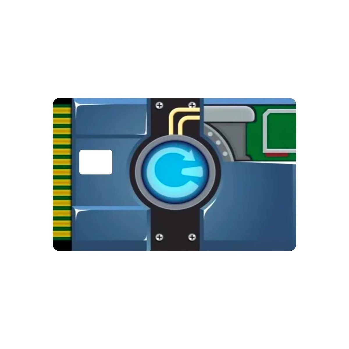 2-Pack Sci-Fi Robot Circuit Credit Card Skin Sticker | Debit Card Decal Cover W
