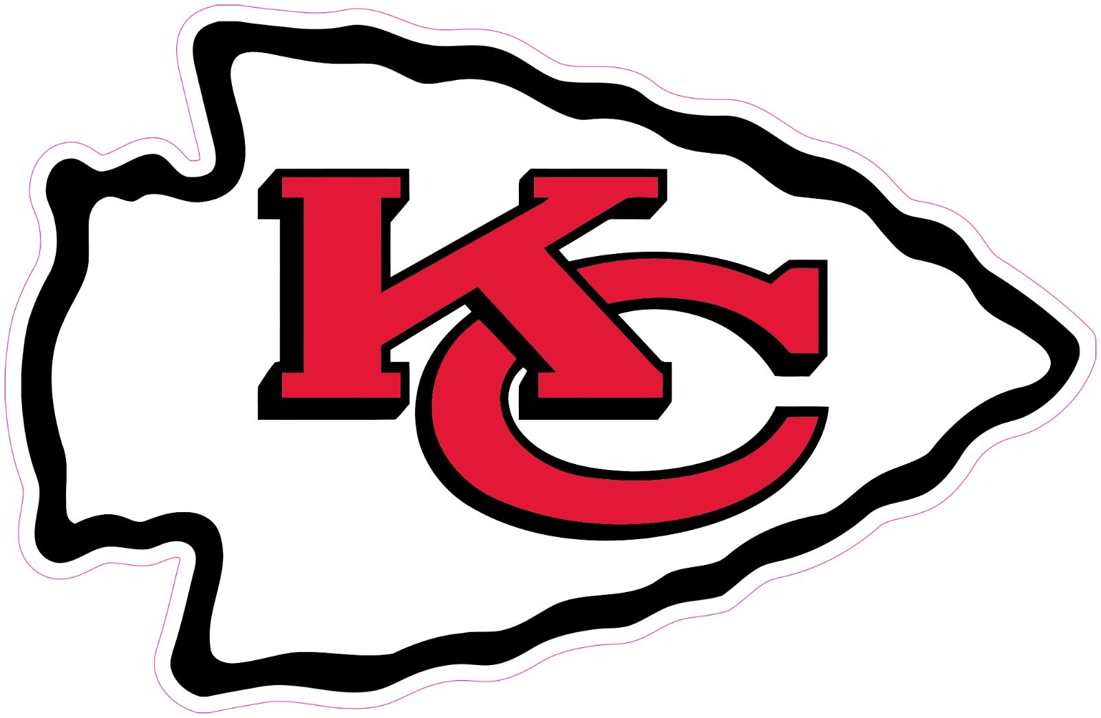 Kansas City Chiefs Football Vinyl Decal Sticker Car Truck Bumper Tumbler Mug