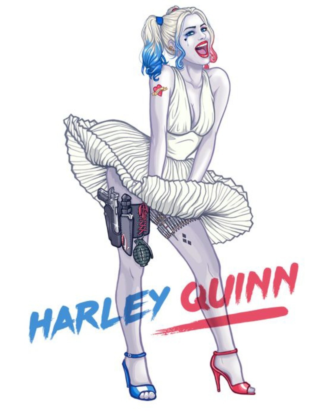 HARLEY QUINN VYNIL STICKER 3×2 inches