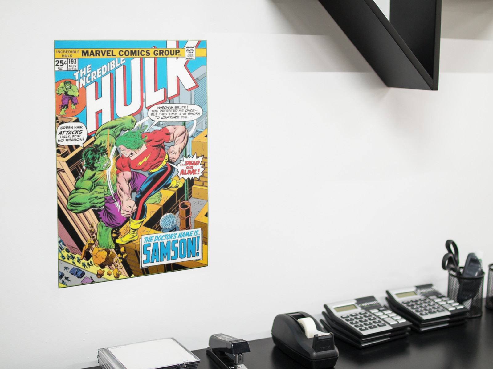 Classic Green Comic Monster Wall Vinyl Decal Poster Removable Adhesive