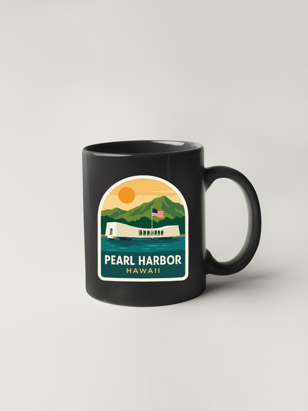 Pearl Harbor & USS Arizona Memorial Hawaii Sticker Decal Vinyl Symbolic Landmark
