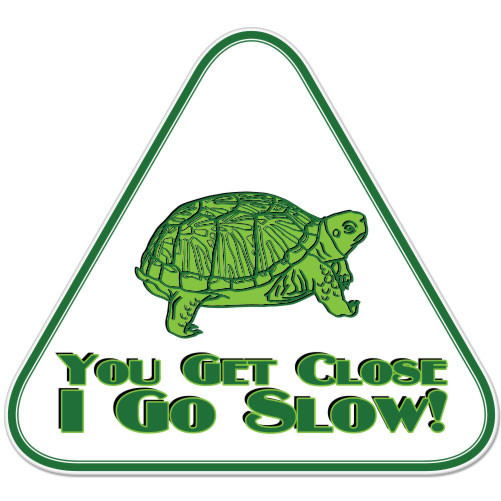 You Get Close I Go Slow Funny car bumper sticker decal 4" x 4"
