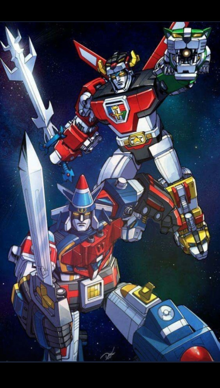 VOLTRON 1 X VOLTRON 2 X CROSSOVER X VYNIL HIGH-GLOSS STICKER X 3X3 INCH