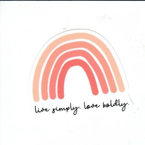 live simply. Love boldly Vinyl Christian Sticker | Laptop Decal