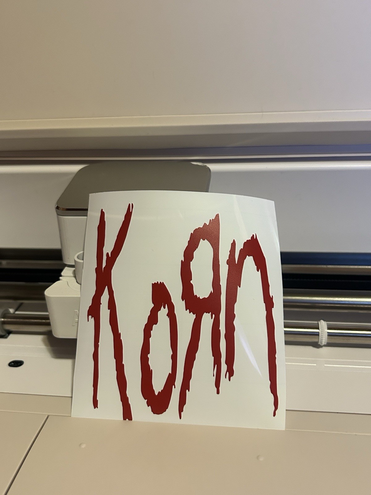 6 vinyl decals. slipknot and KORN