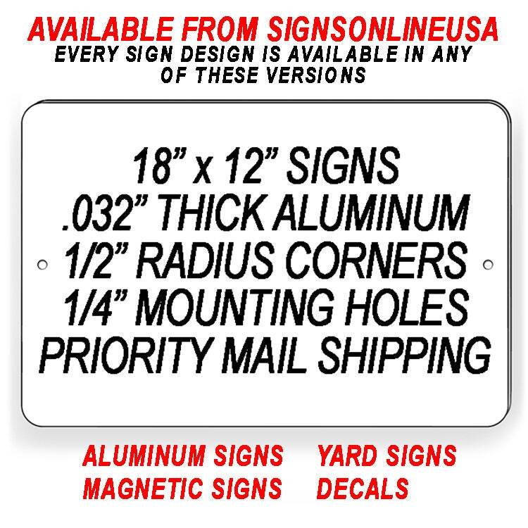 Delivery Instructions Deliver Boxes To Back Door Metal Sign / Magnetic Sign /