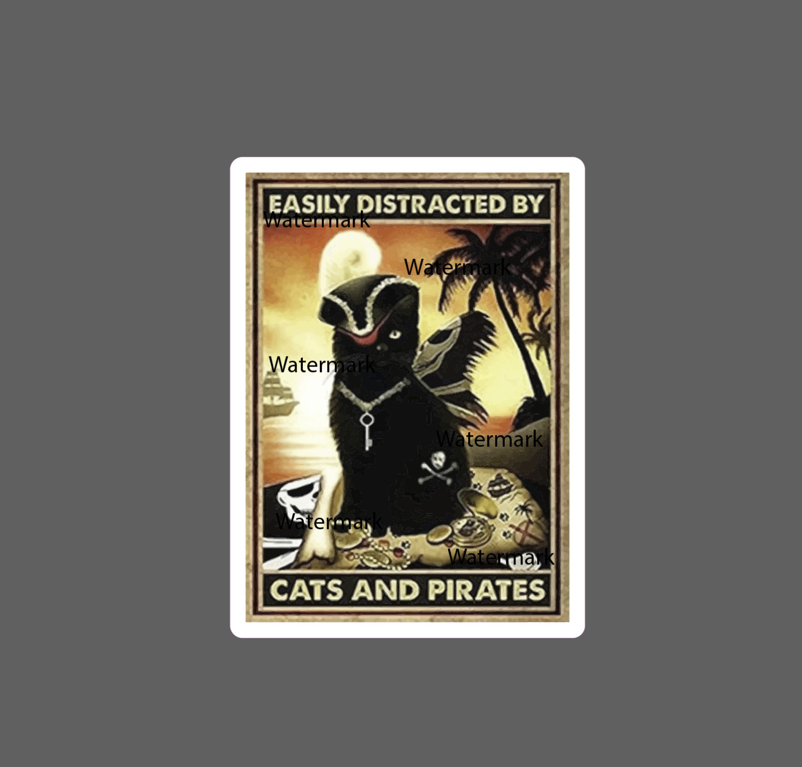 Cats And Pirates Sticker Waterproof NEW – Buy Any 4 For $1.75 EACH Storewide!