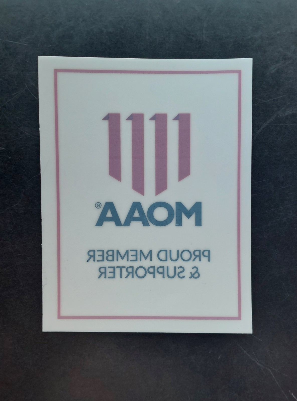 Military Officers Assoc of America MOAA Reverse-Cut Inside Window Vinyl Decal