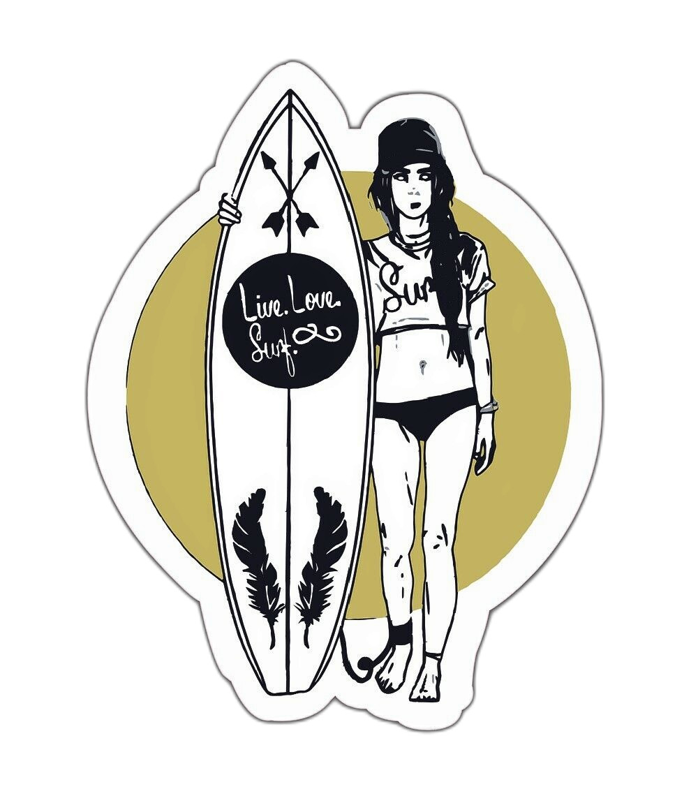 Live Love Surf Sticker Decal