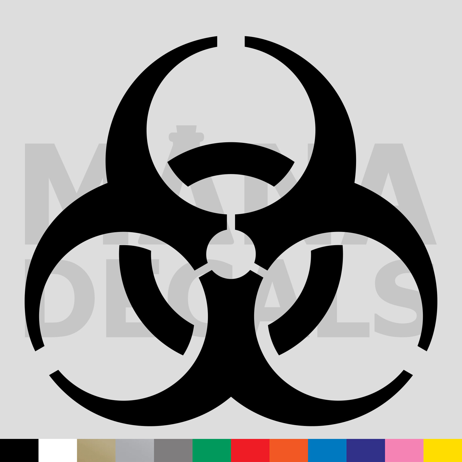 Biohazard Symbol Vinyl Die Cut Decal Sticker – Danger Video Game Sign