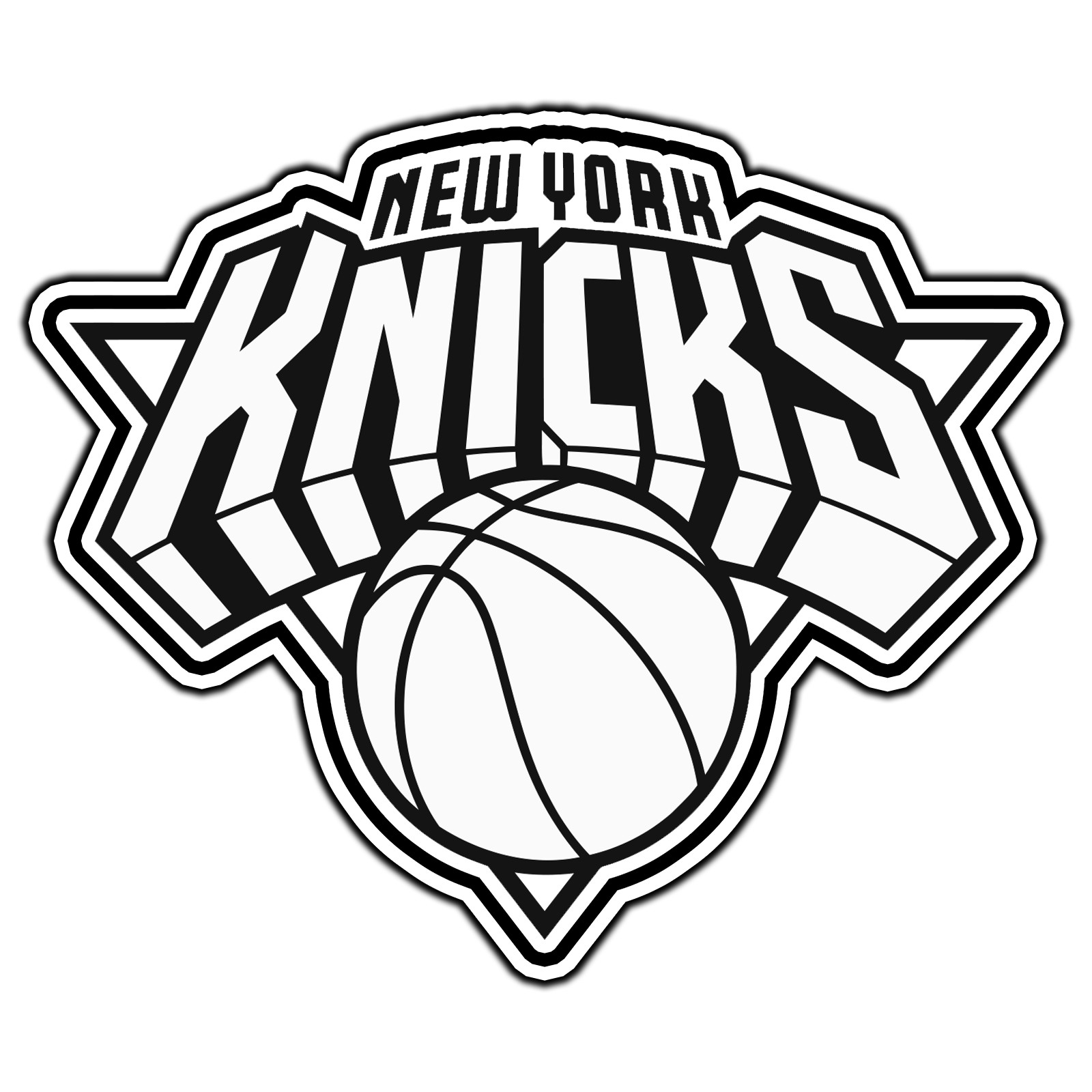 New York Knicks B&W Logo #8 Basketball Sticker Waterproof Vinyl Decal Car