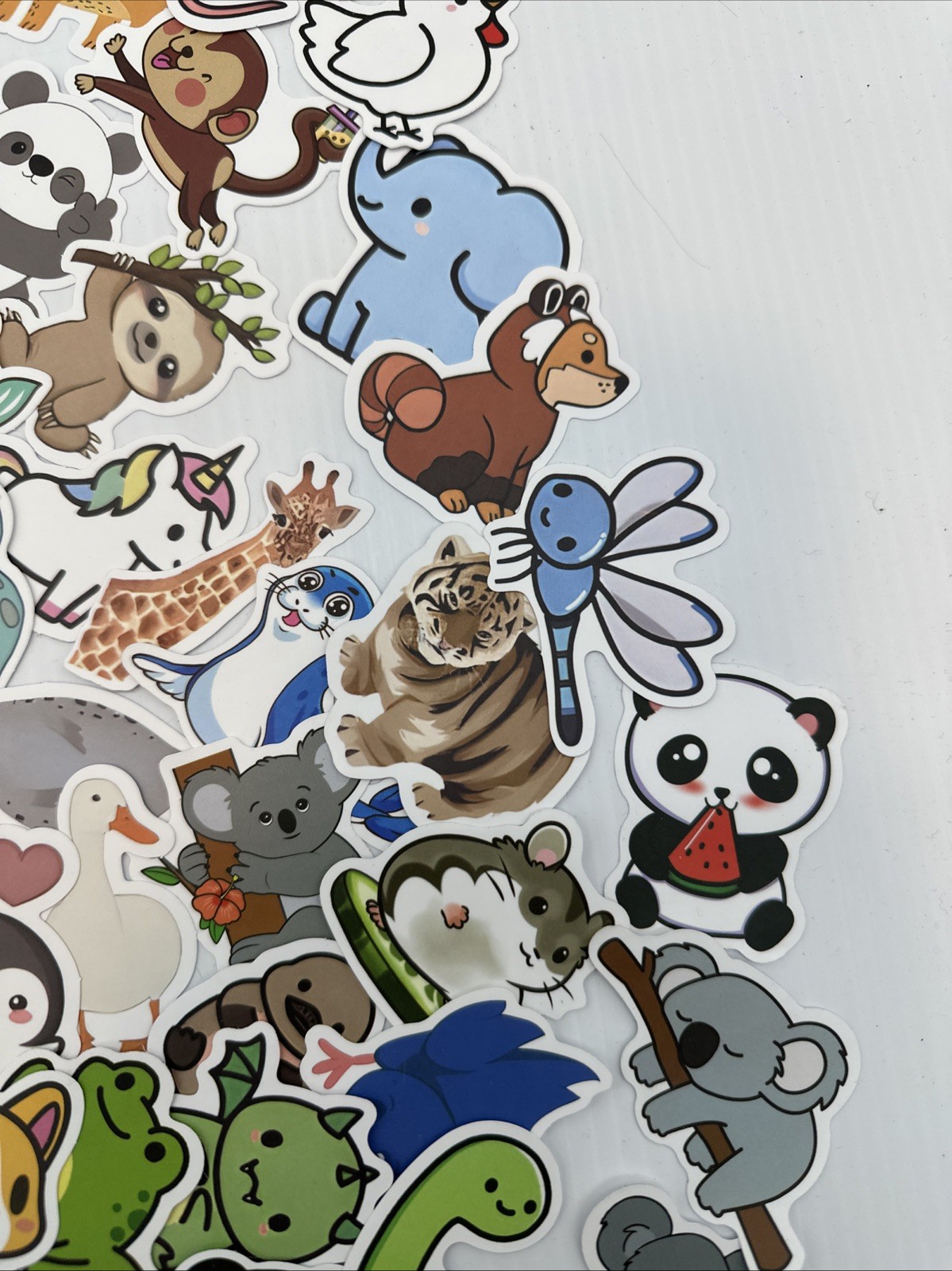 Lot Of 163 Random Small Animal Stickers Decals {HH}