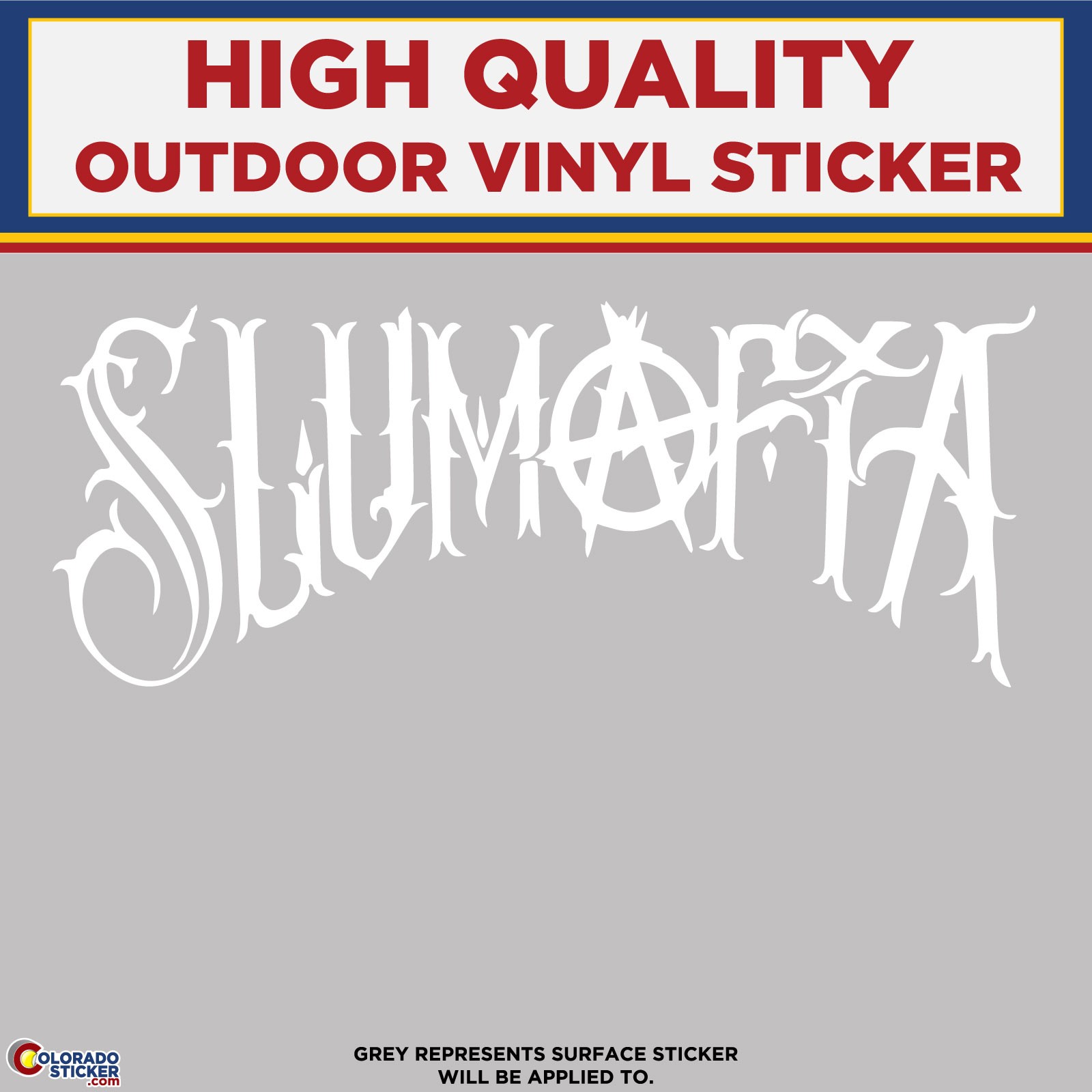 Slumafia Text, Die Cut High Quality Vinyl Sticker Decal