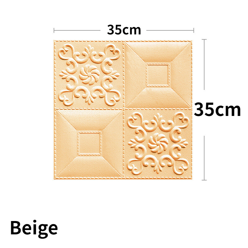 DIY Foam Wallpaper Embossed Wall Sticker Panels Self-adhesive Ceiling Home Decor