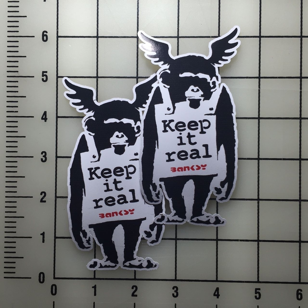 Banksy Chimp 5" Tall VInyl Decal Sticker – BOGO