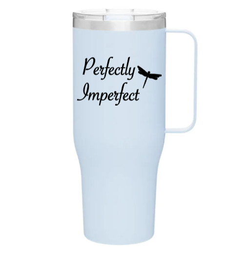 Perfectly Imperfect Dragonfly Vinyl Decal Bumper Sticker Car Window Mirror Wall