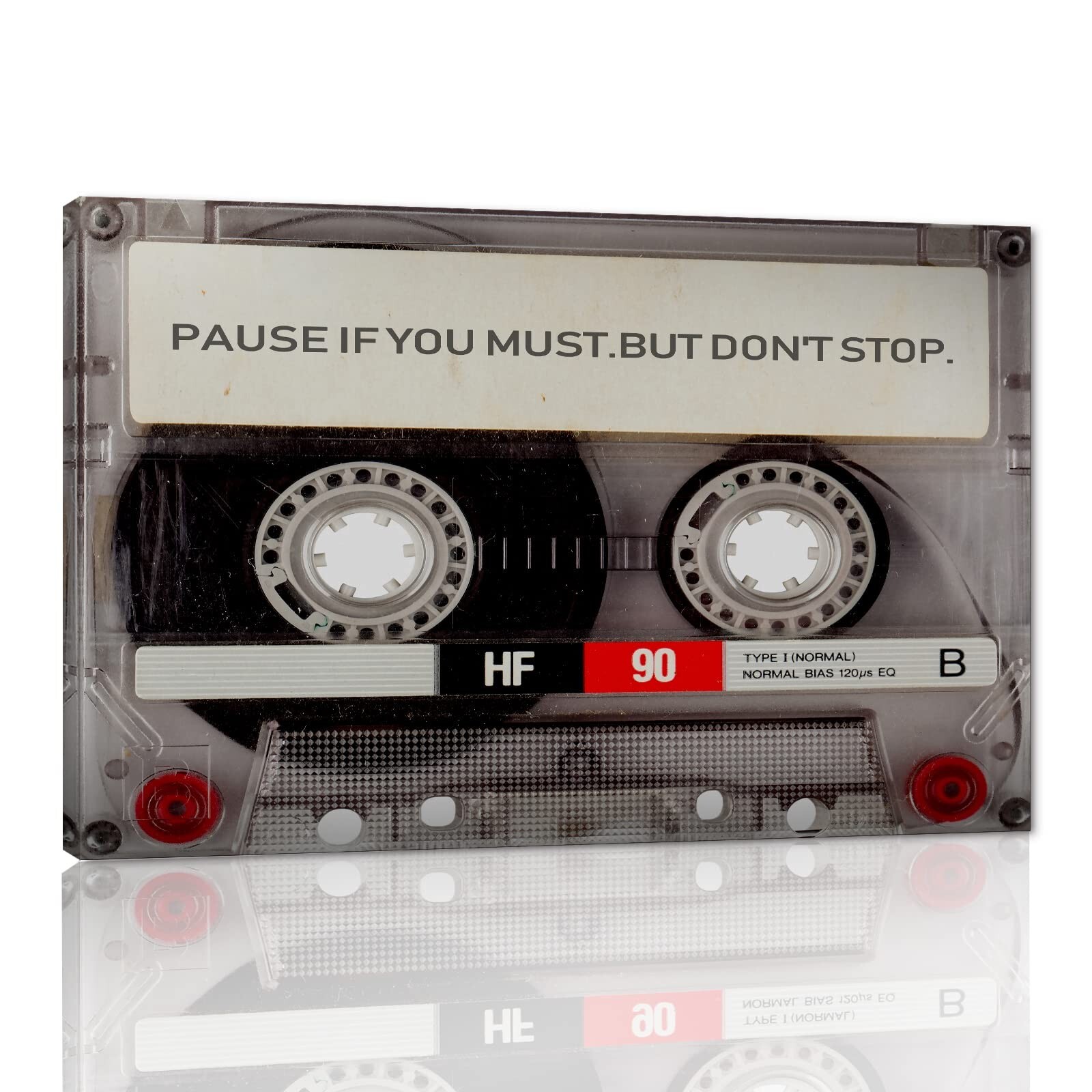 Pop Art Wall Decor Pause If You Must Motivational Canvas Wall Art HD Inspirat…