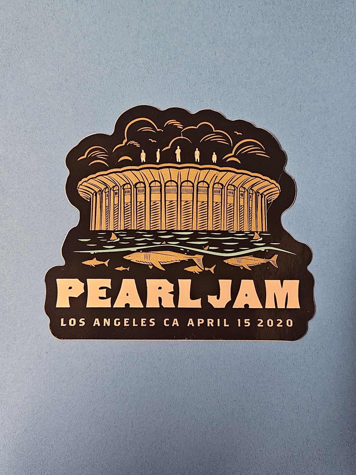Pearl Jam Sticker 4/15/20 Los Angeles California Original 2020 Tour