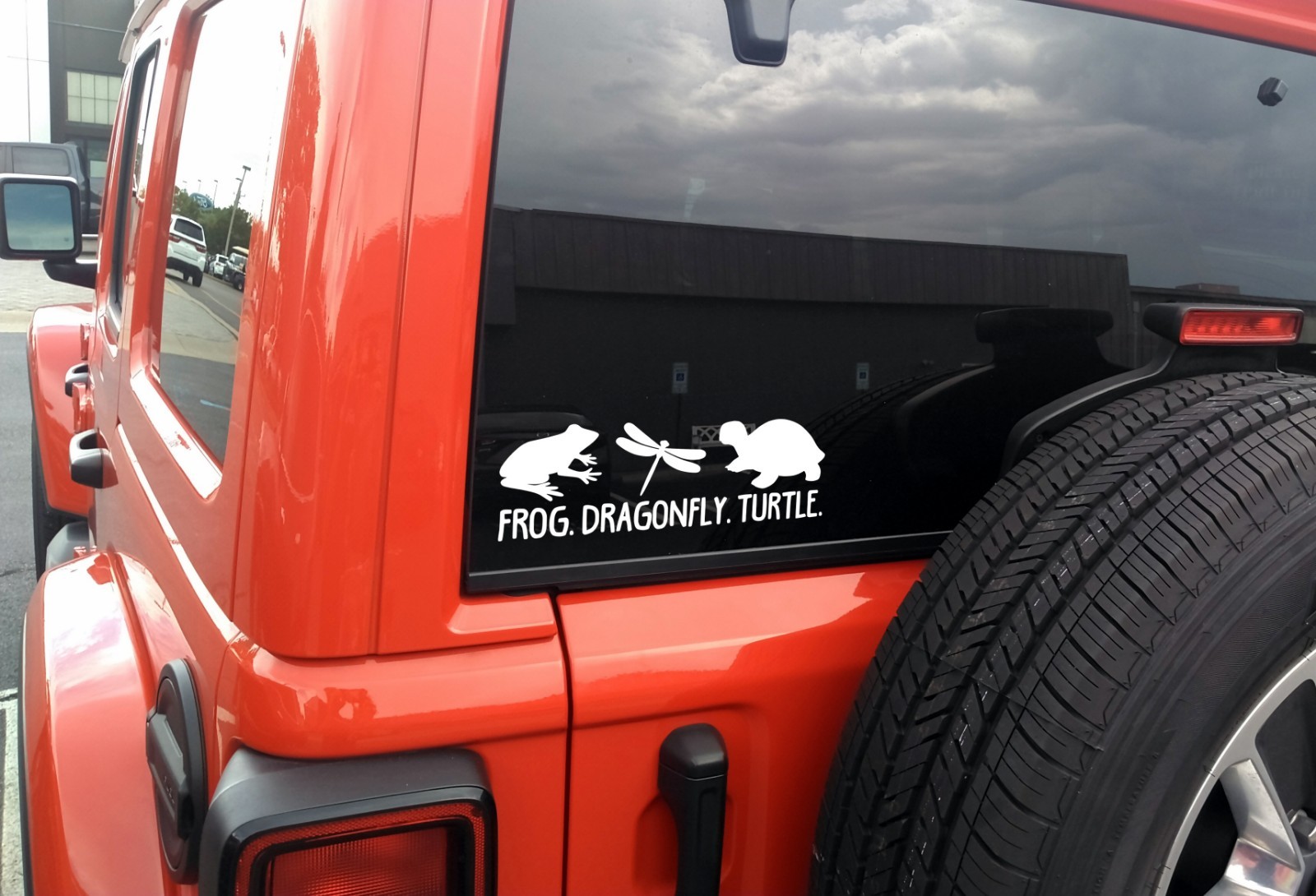 FDT Frog Dragonfly Turtle Vinyl Sticker Decal Nature Wildlife Silhouette for Car