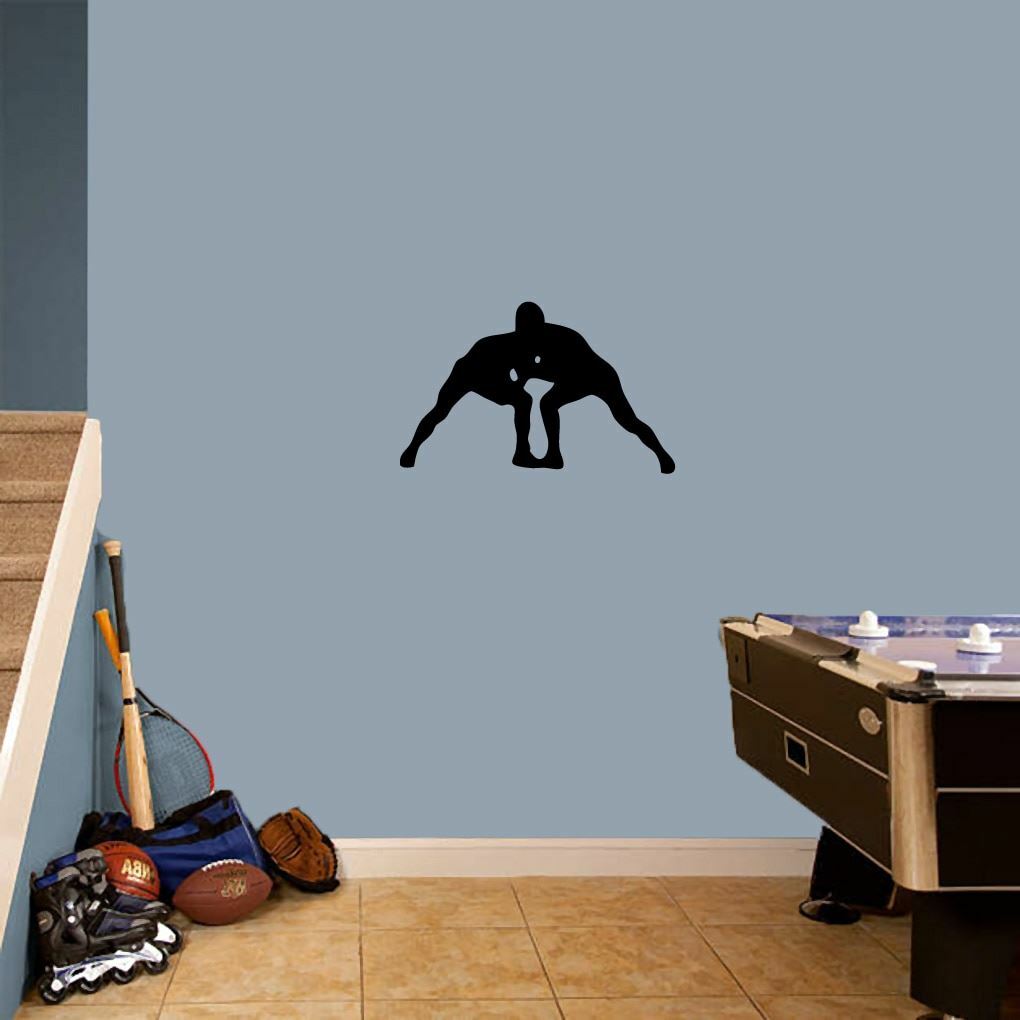 Wrestlers Wall Decal – Sports, Team, Athlete, Man Cave, Bedroom, Locker Room