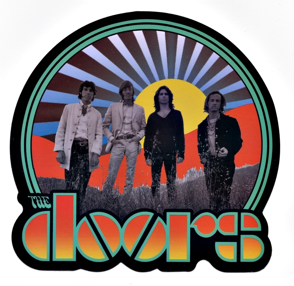 The Doors Sticker Decal Jim Morrison Hippie Biker Psychedelic Rock n Roll