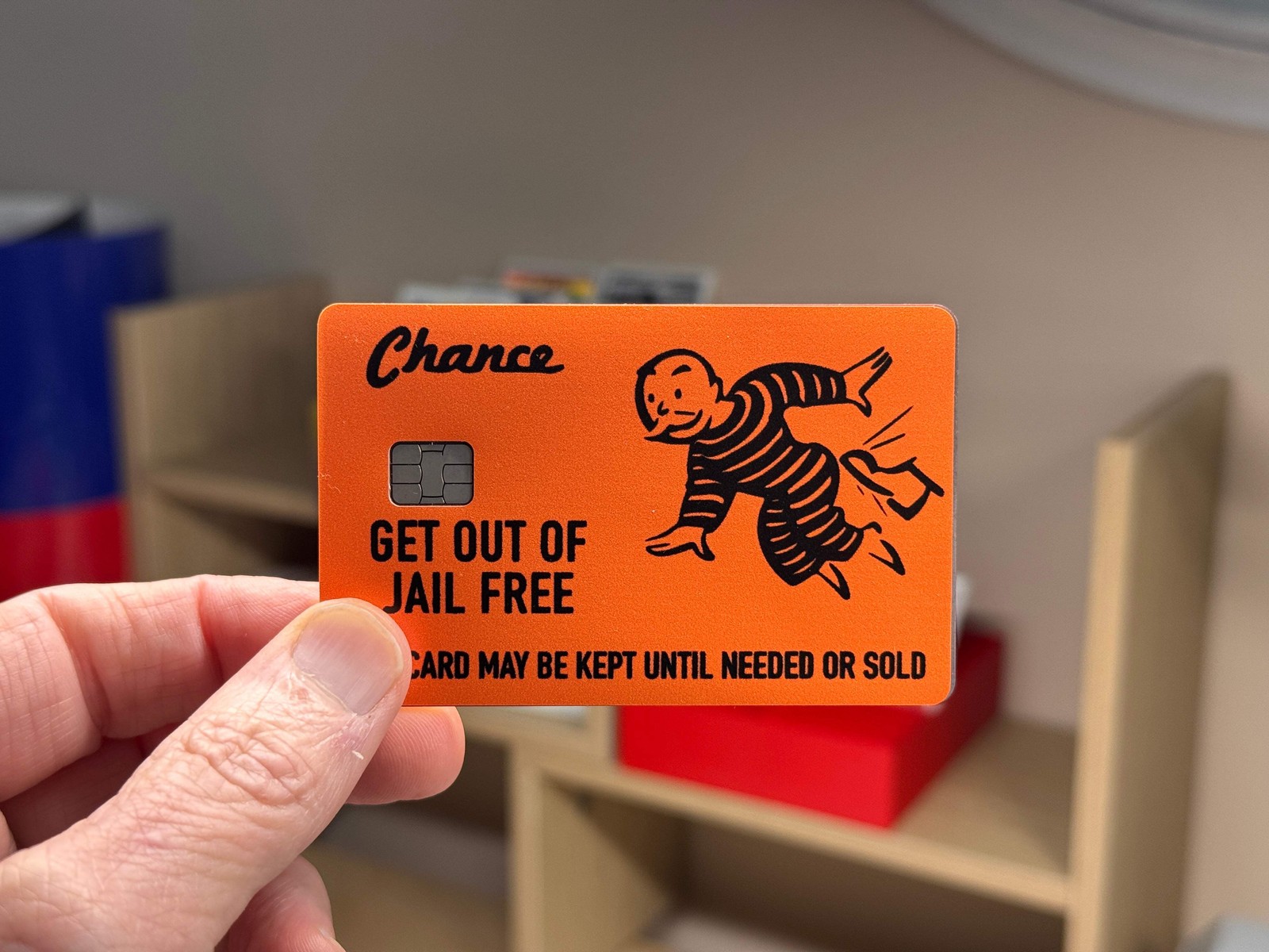 Get Out Of Jail FREE Monopoly Credit Card Skin Sticker Decal