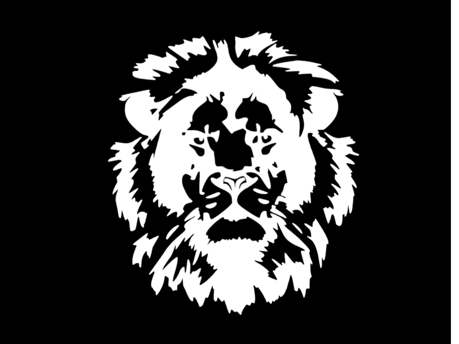 Lion face Decal for car Windows Laptops most Smooth Surfaces