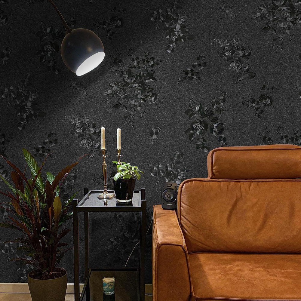 Removable Floral Wallpaper Perfect for Living Room Bedroom and Kitchen Decor