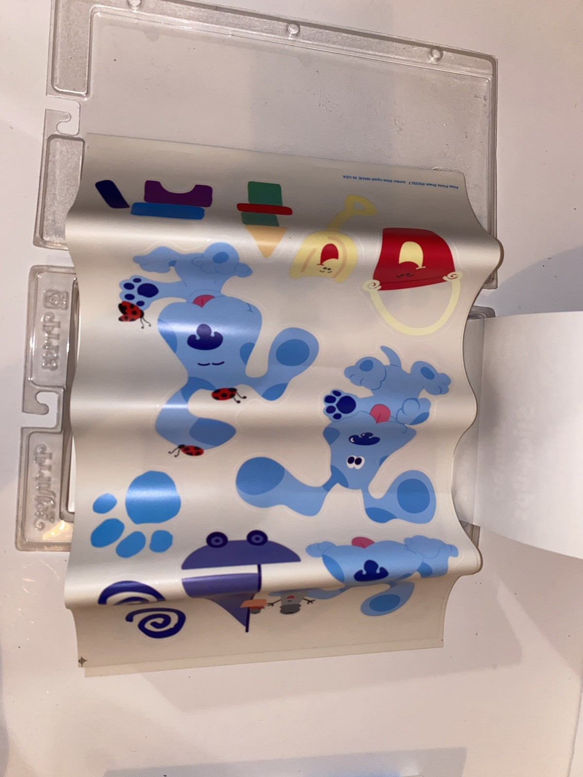 Nickelodeon Blue’s Clues Jumbo Stick-Ups Removable Wall Decal Stickers Vintage