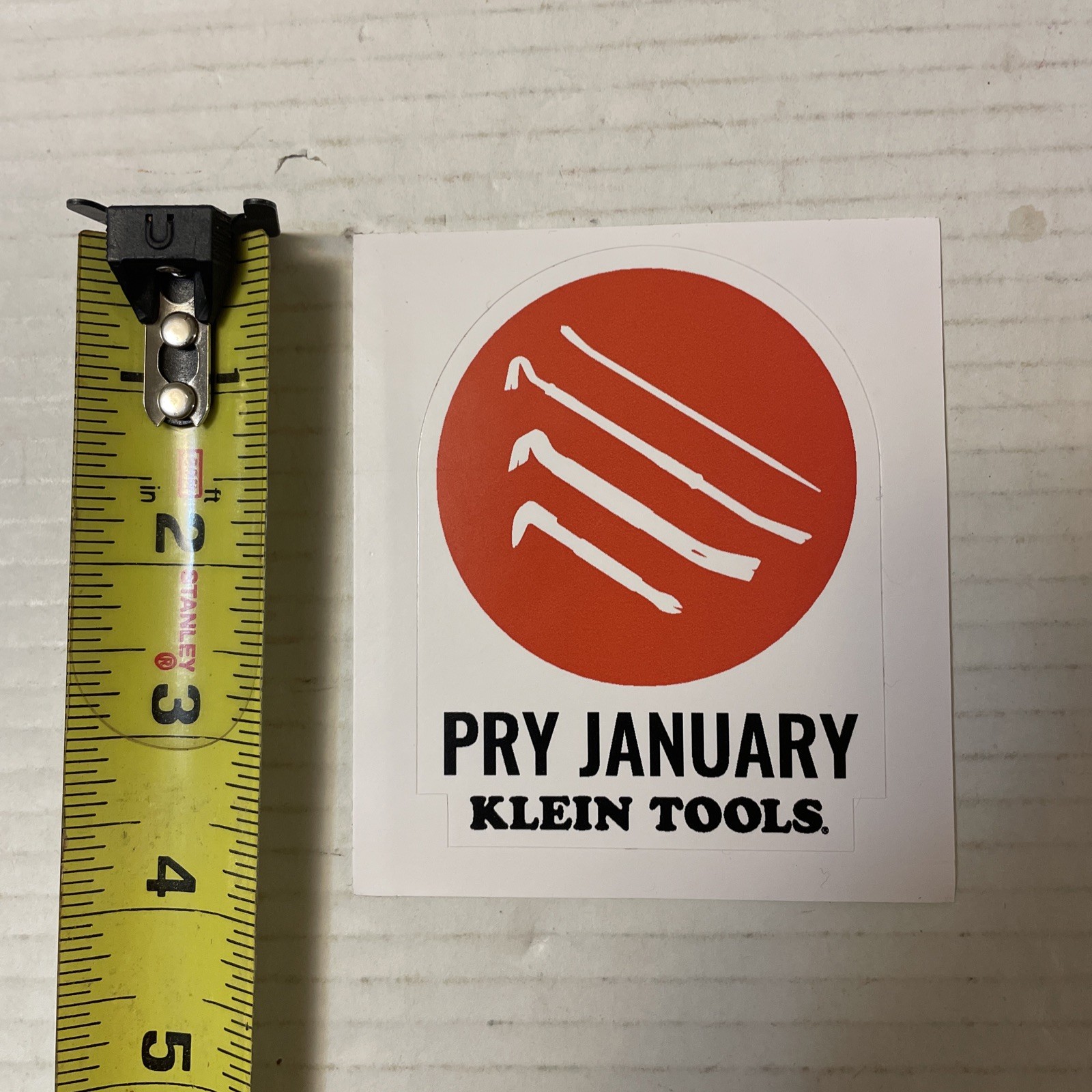 Klein Tools Tradesman Club Exclusive Giveaway Sticker January 2025