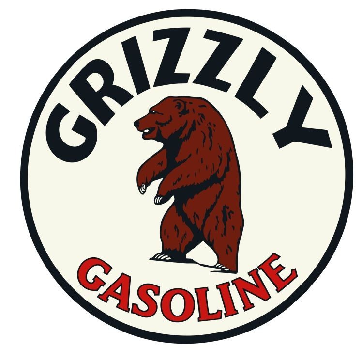 Grizzly Gasoline Oil Gas Pump Gas Station Racing Sticker Decal R8375
