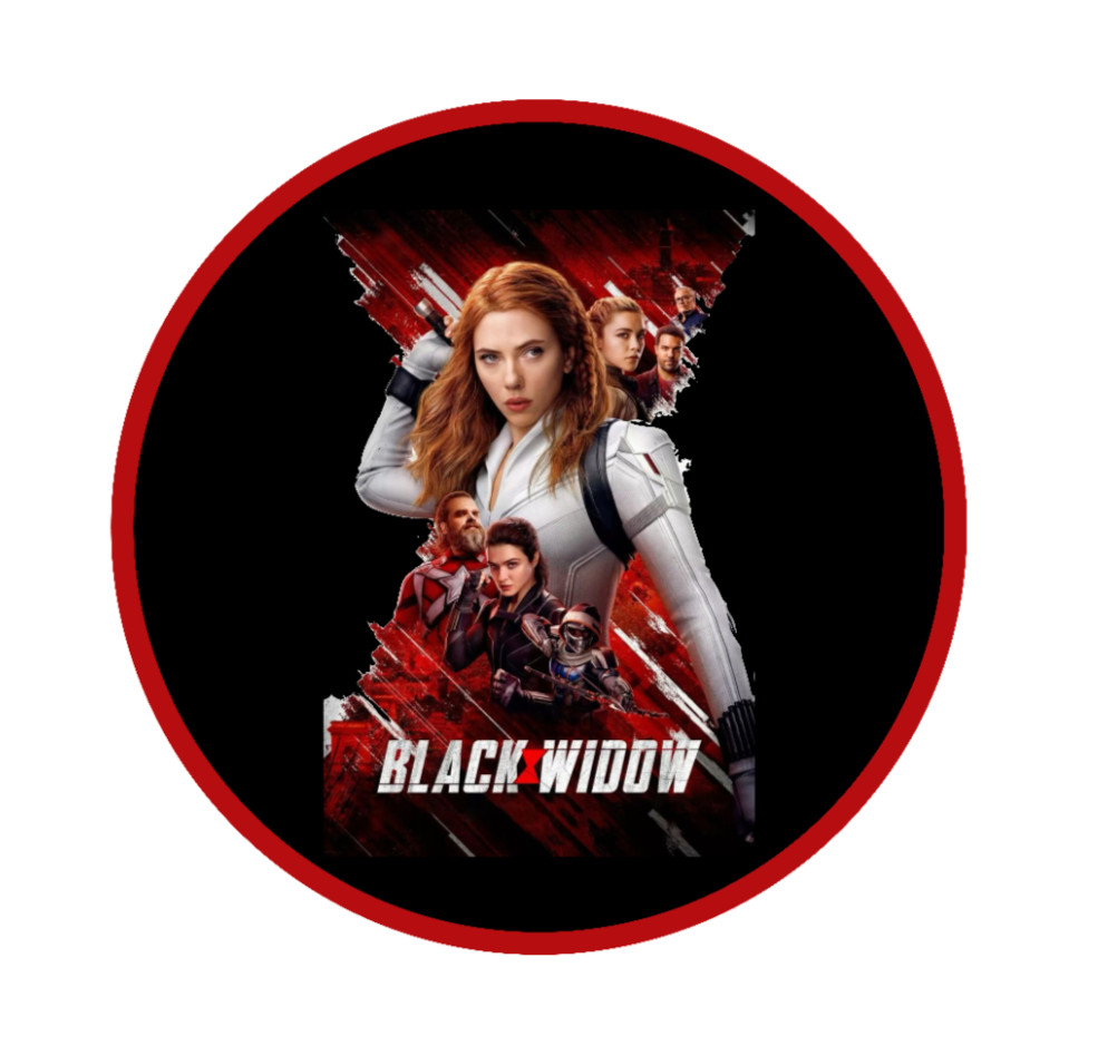 Avengers Black Widow Movie – 4" Handmade Vinyl Decal Vehicle Cooler Laptop Decor