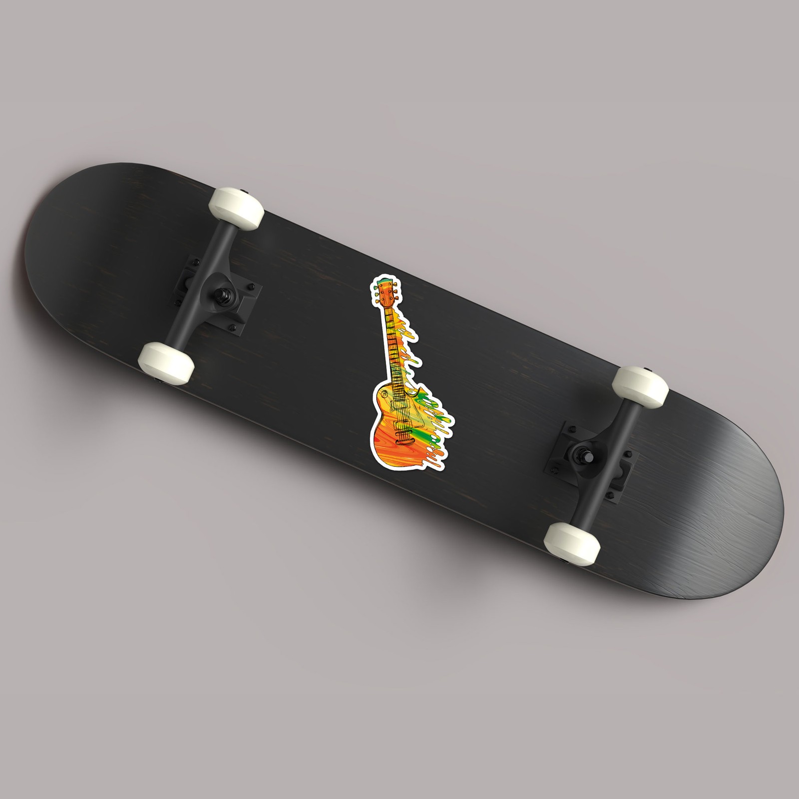 Melting Guitar – Vinyl Decal Sticker – Car Window Laptop – ebn8716