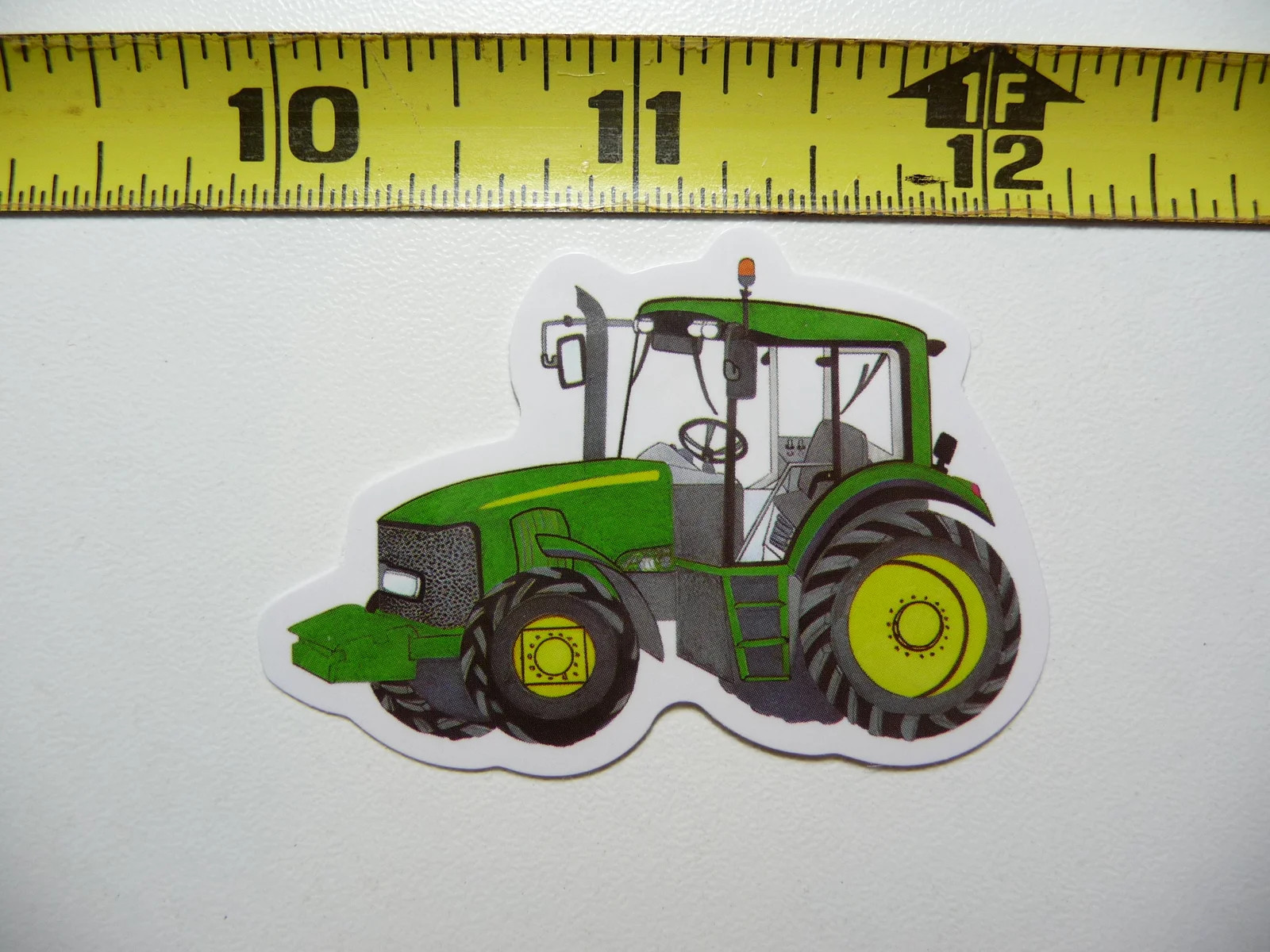 LEFT CARTOON CAB TRACTOR SMALL STICKER DECAL FARM FARMING COUNTRY LIFE FARMER