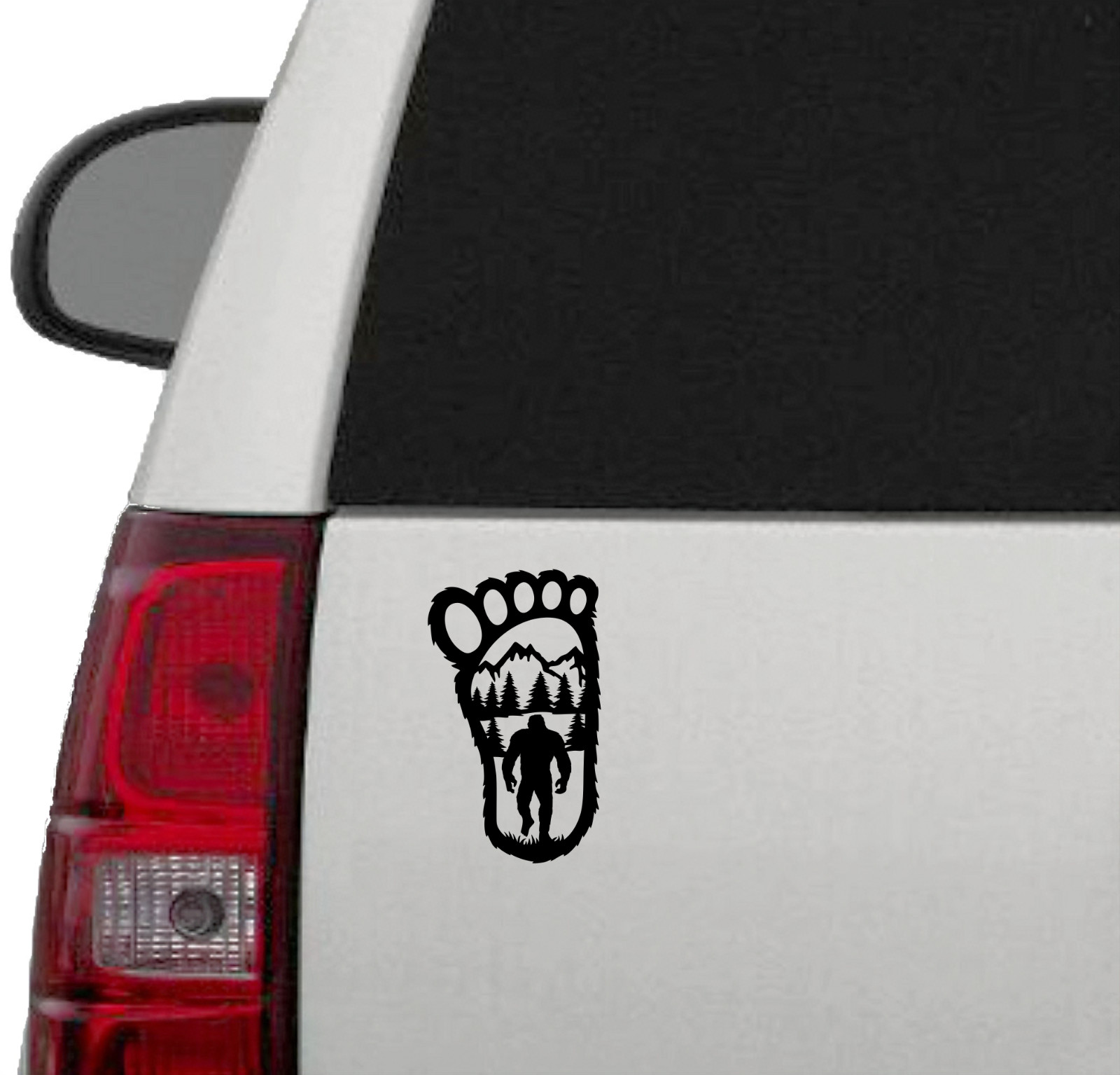 Bigfoot Yeti Footprint Vinyl Decal Sticker Car Truck Window Bumper Wall Tablet