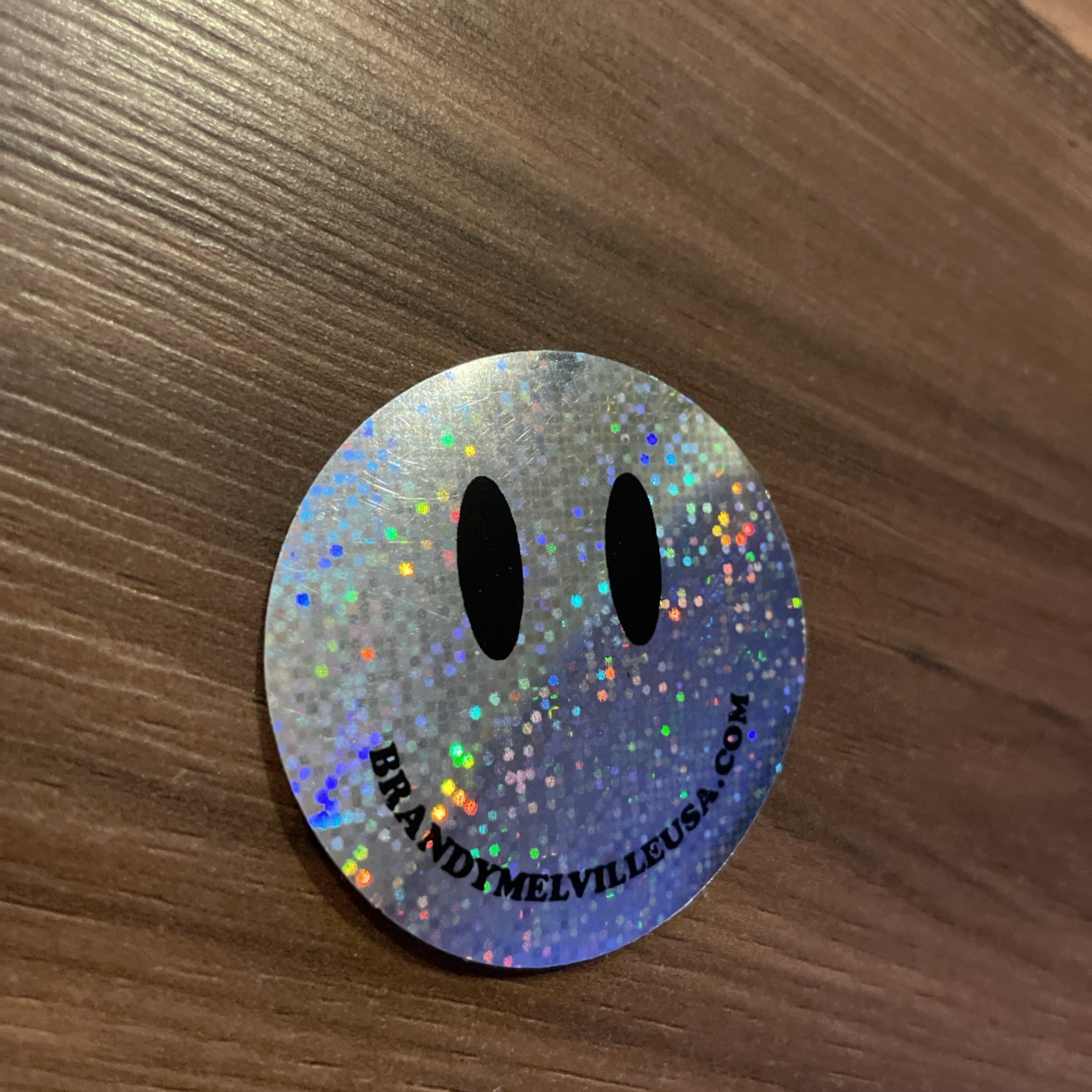 Brandy Melville Holographic Smiley Face Sticker