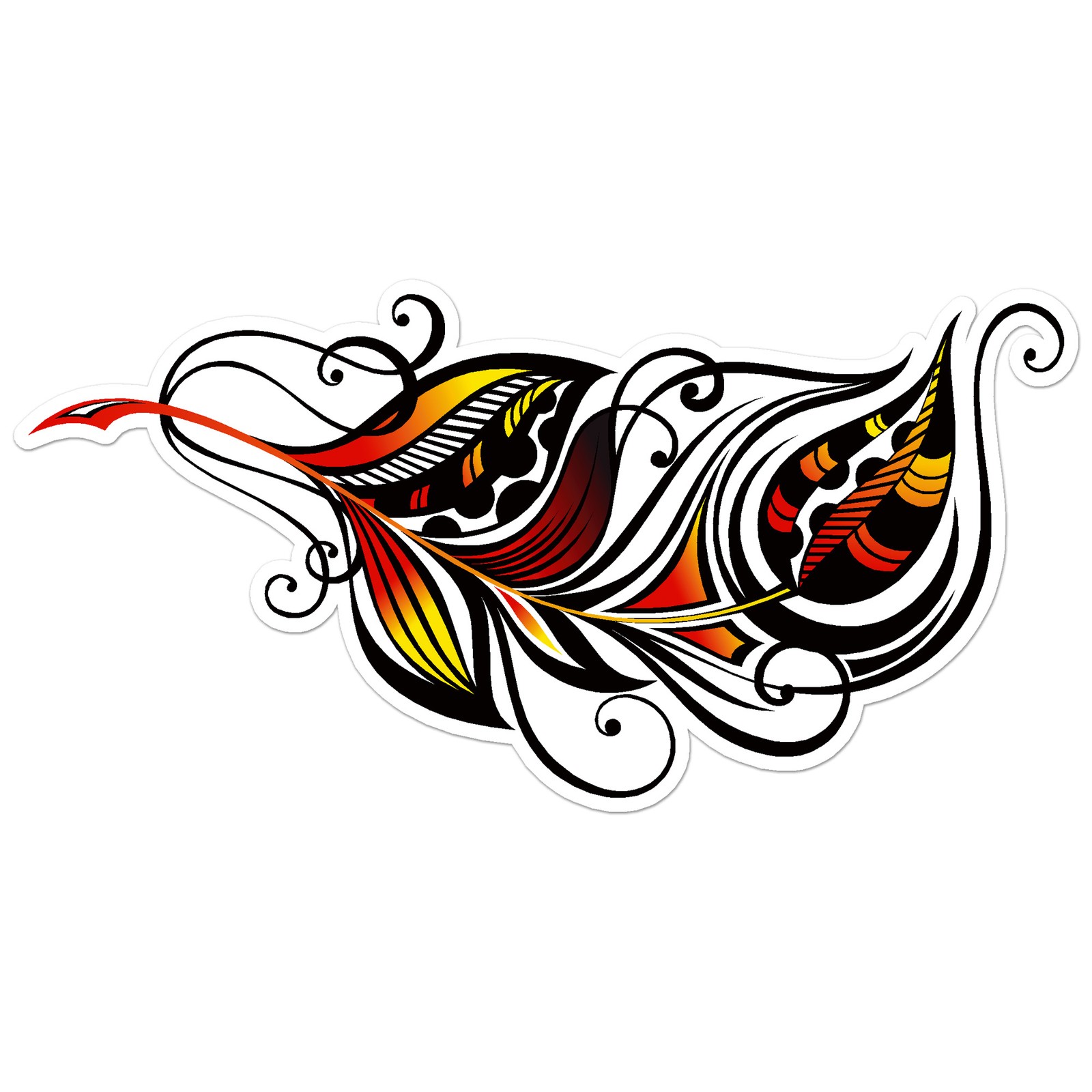 Fancy Feather – Vinyl Decal Sticker – Car Window Laptop – ebn8629