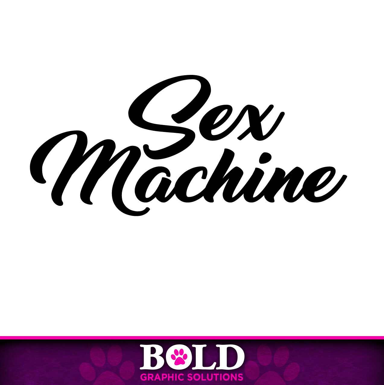 4.5 inch Sex Machine Decal Window Sticker Car Dating Pickup Hookup Flirt Hippie