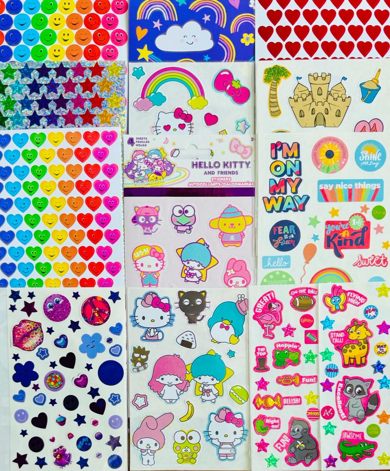 100+ Stickers Retro Crayons Crayola Colors art tools supplies collage create fun