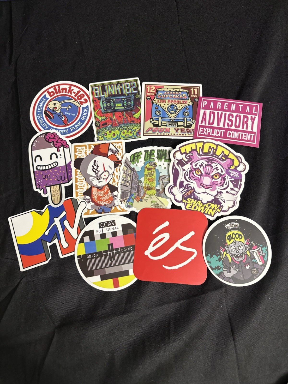 Sticker MTV Blink-182 éS Multicolor Vinyl Pop Culture Music Skateboarding