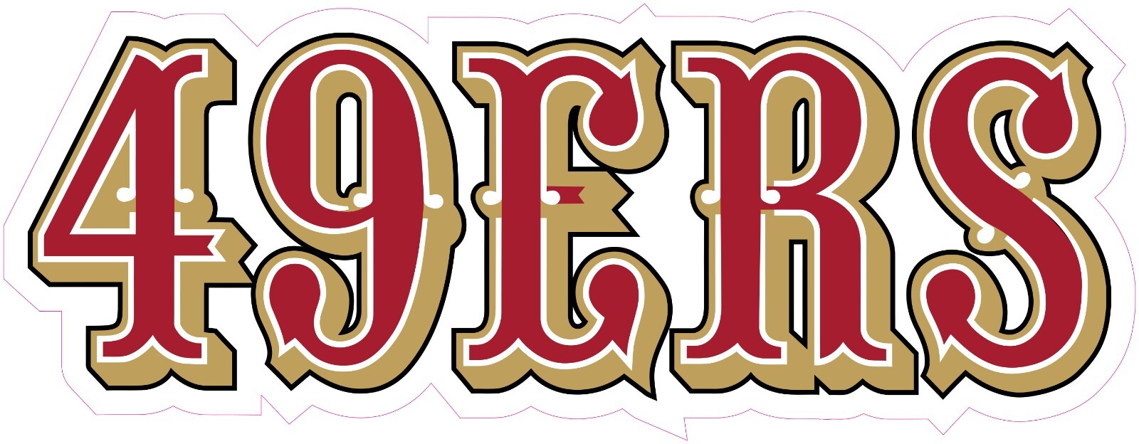 San Francisco 49ers Football Vinyl Decal Sticker Car Truck Bumper Tumbler Mug