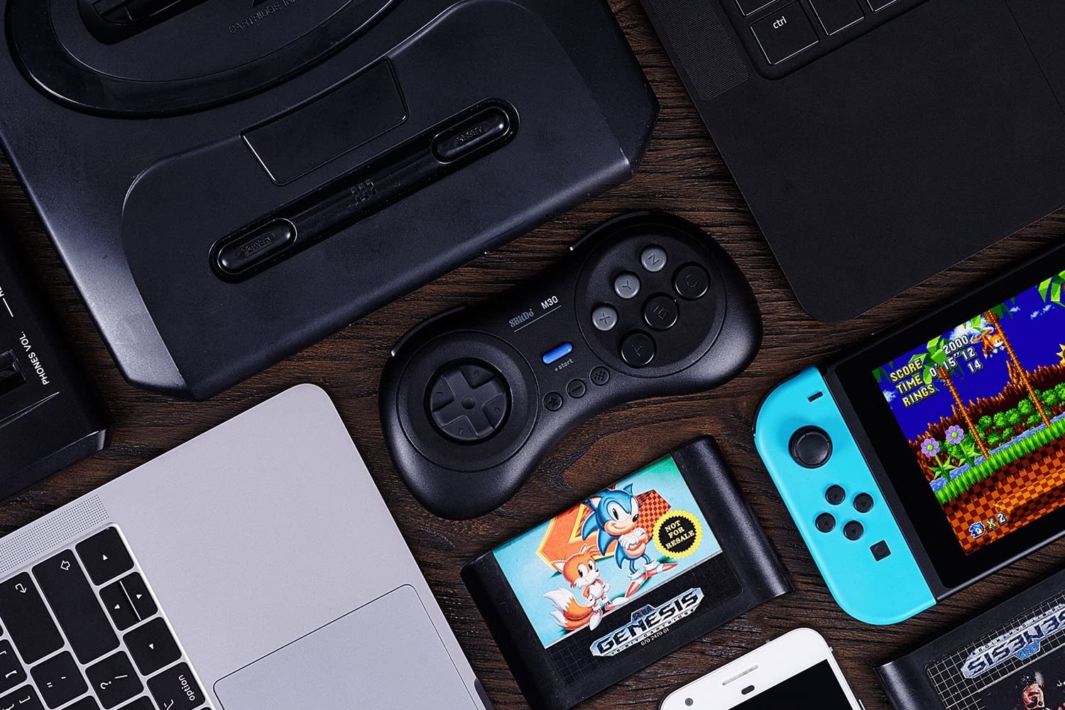 M30 Bluetooth Controller for Switch, Windows and Android, 6-Button Layout for…