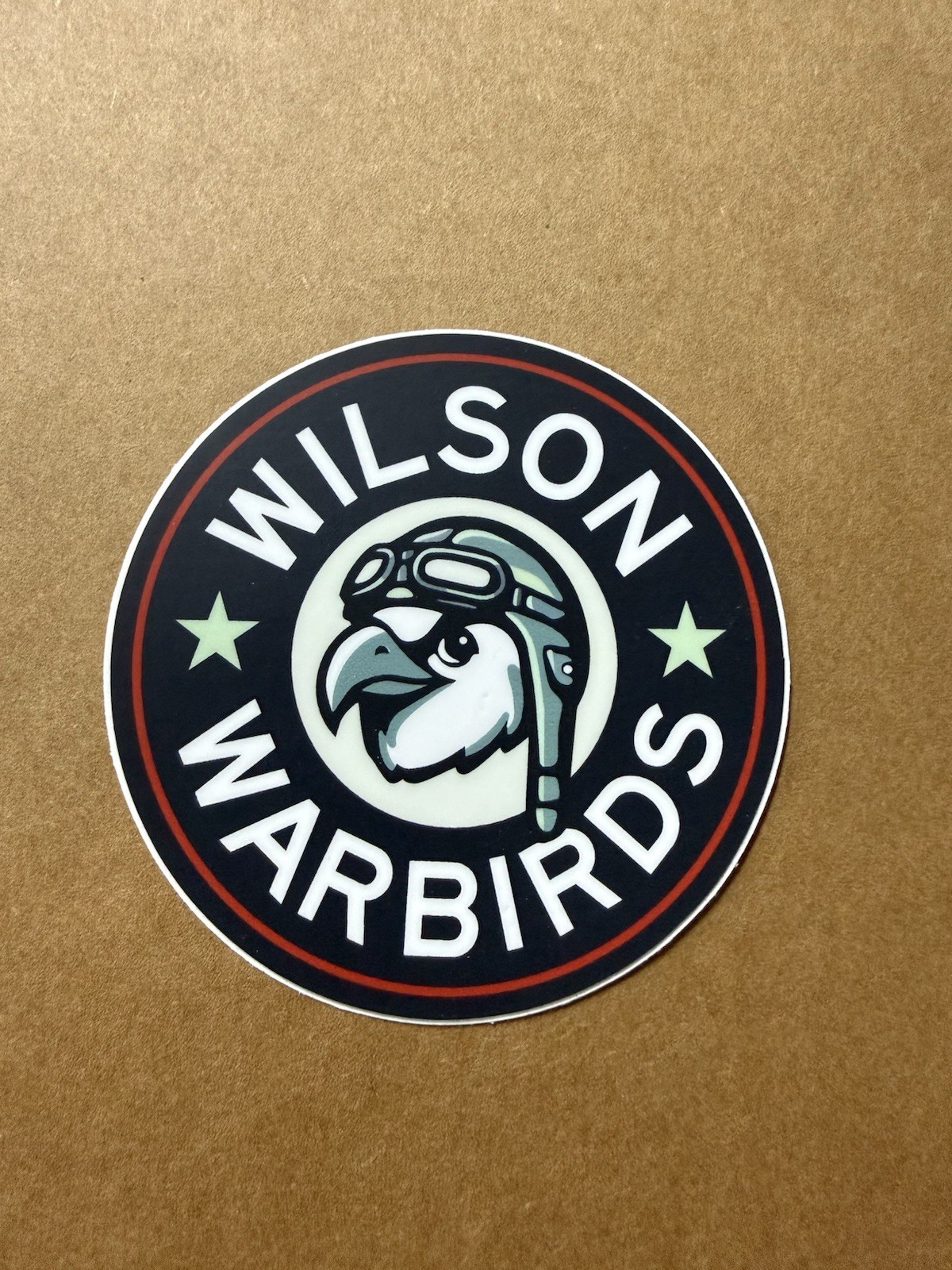 Wilson Warbirds 3” Round Circle Matte Sticker Decal NC North Carolina Baseball