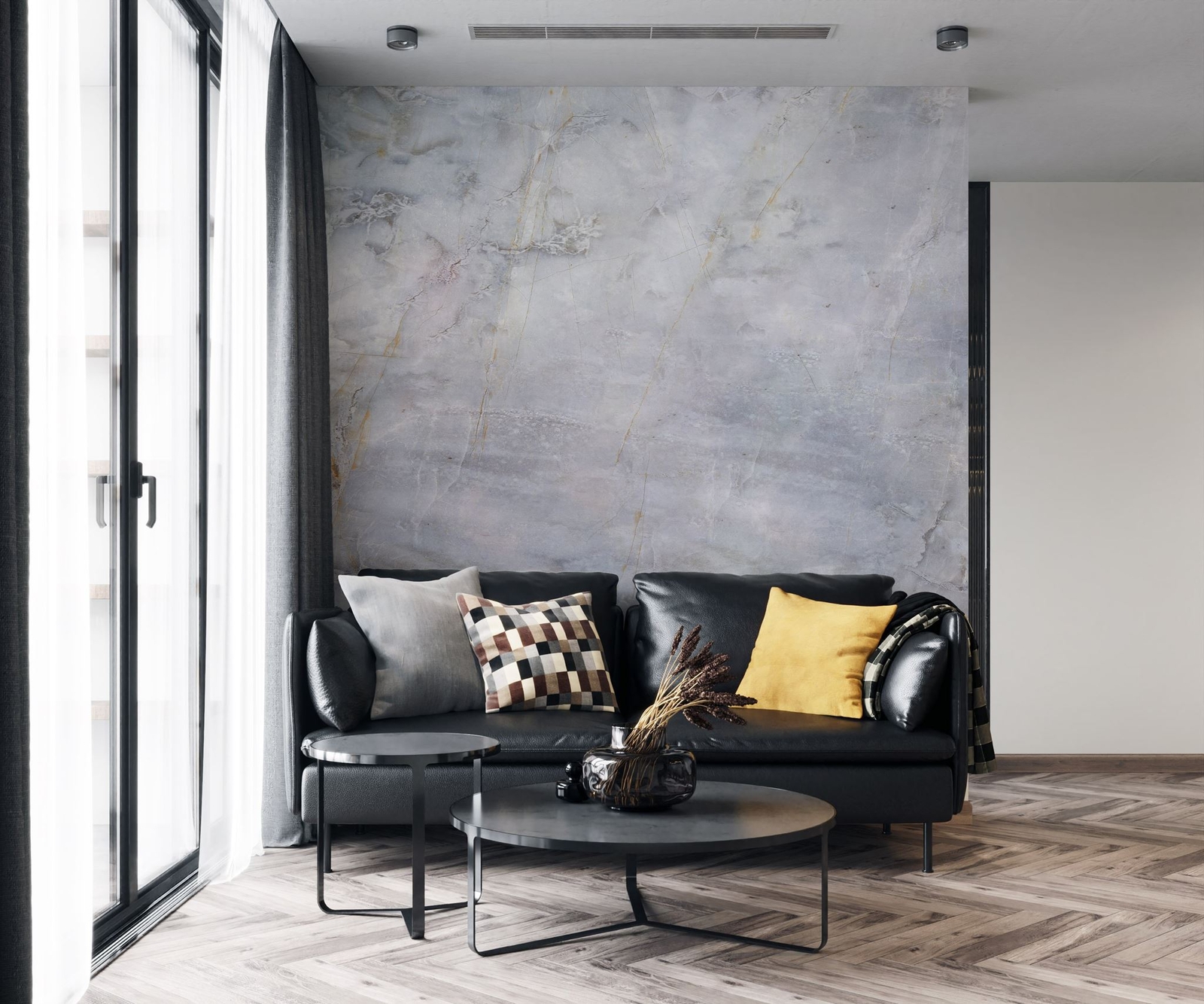Natural Marble Stone Slate Peel and Stick Wall Mural. #6296