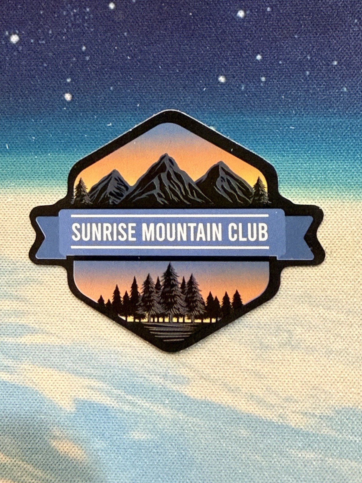Outdoors Hiking Camping Adventure Nature Mountain Forest Trail Sticker Decal