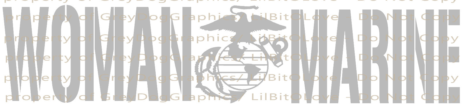 Woman Marine Vinyl Decal – United States Marine Corps USMC Sticker Auto Military