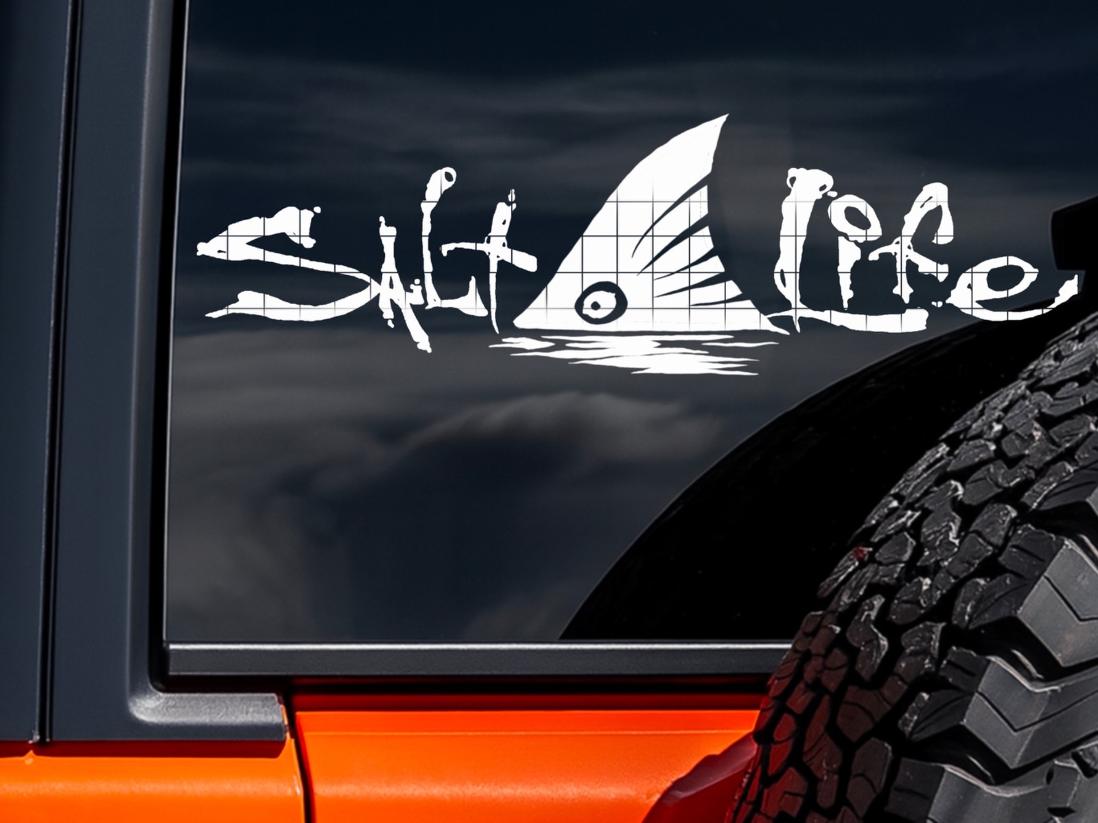Salt Life Shark Fin Deep Sea – Vinyl Decal Sticker – 9.2 inches