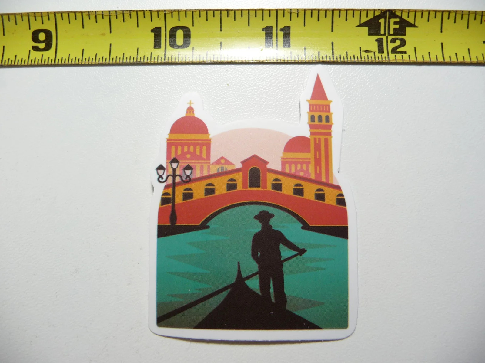 ITALY PONTE DI RIALTO VENICE CANAL SMALL STICKER DECAL VACATION TRIP VISIT